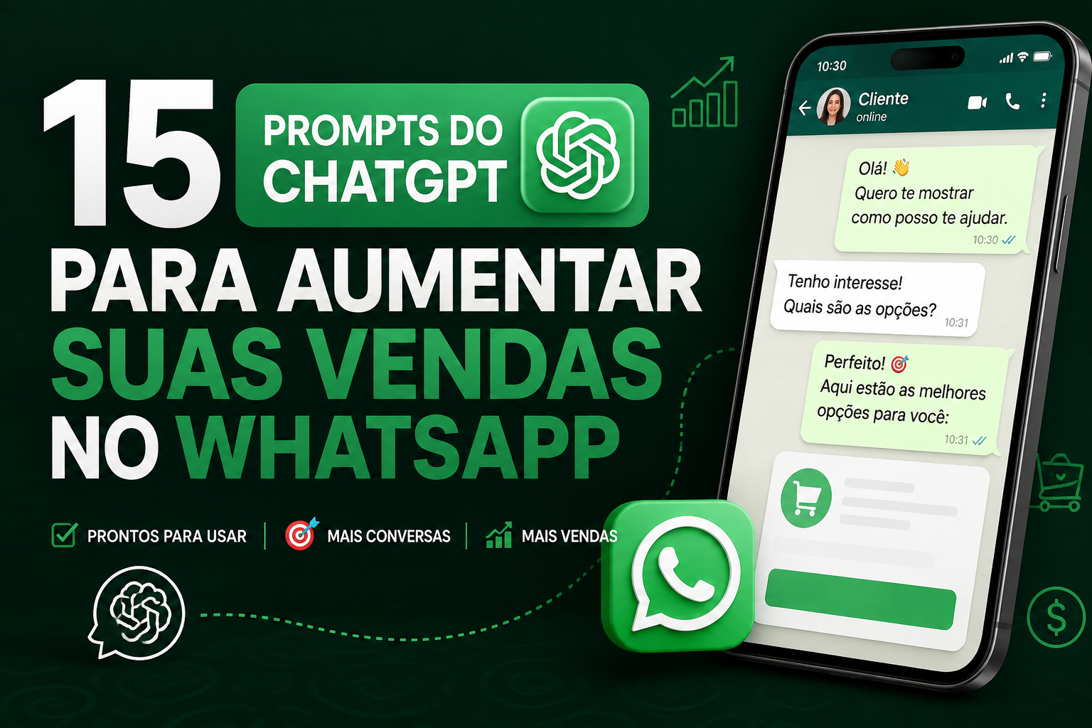 15 Prompts do ChatGPT para Aumentar suas Vendas no WhatsApp