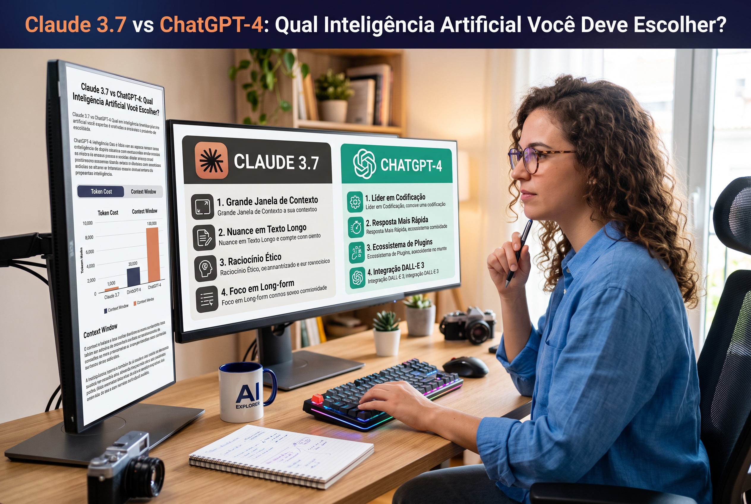 Claude 3.7 vs ChatGPT-4 Qual Inteligência Artificial Você Deve Escolher