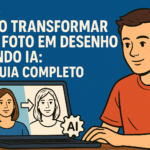 como transformar uma foto em desenho usando IA