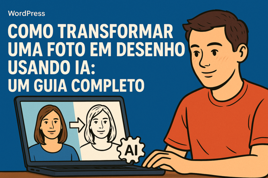 como transformar uma foto em desenho usando IA