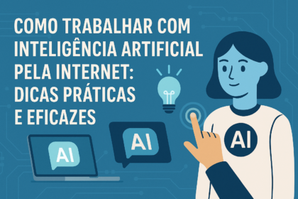 como trabalhar com inteligência artificial pela internet