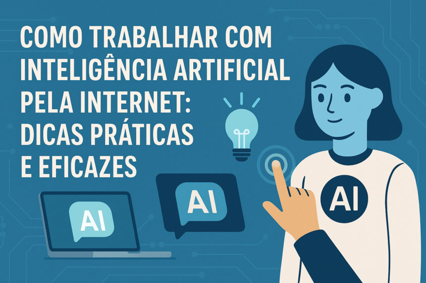 como trabalhar com inteligência artificial pela internet
