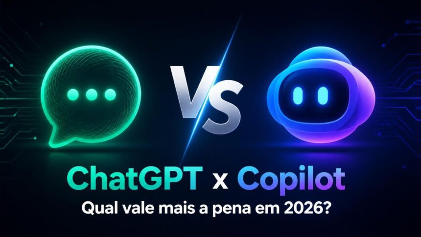 ChatGPT x Copilot qual dos dois vale mais a pena em 2026