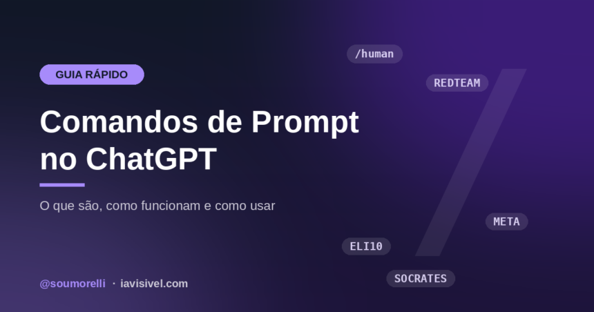 Comandos de prompt no ChatGPT o que são, como funcionam e como usar