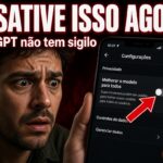 desativar melhorar o modelo ChatGPT